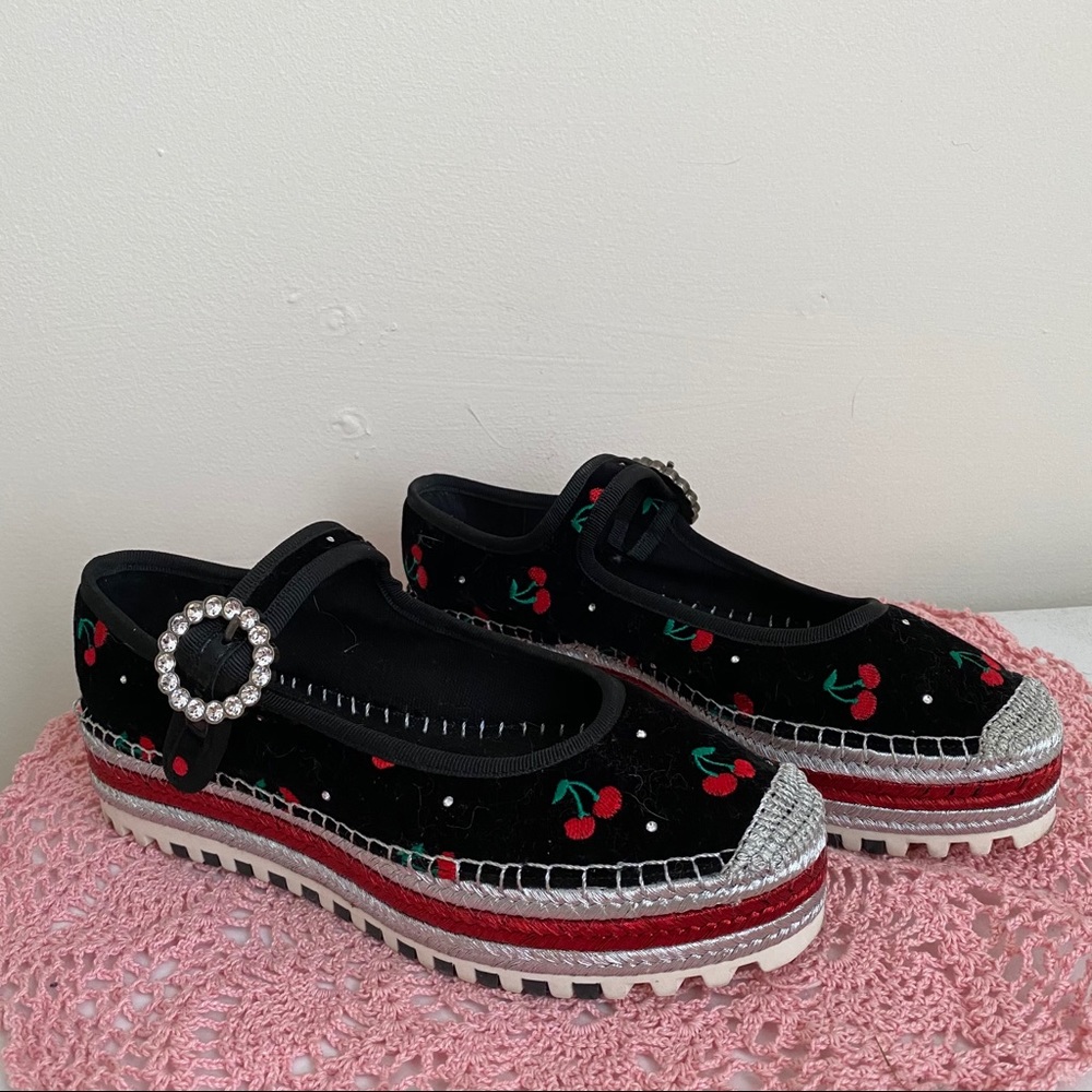 Marc Jacobs cherry espadrilles